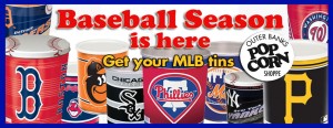 MLB Popcorn Tins